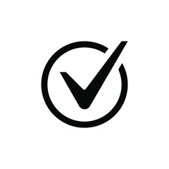 Check mark vector icons. Checklist icon symbol. 