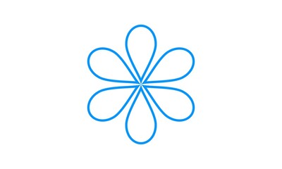 Flower illustration vector icon