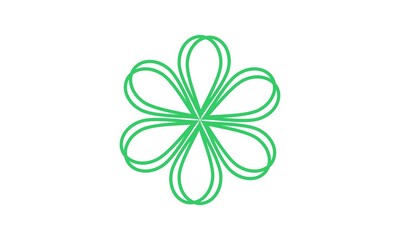 Flower illustration vector logo