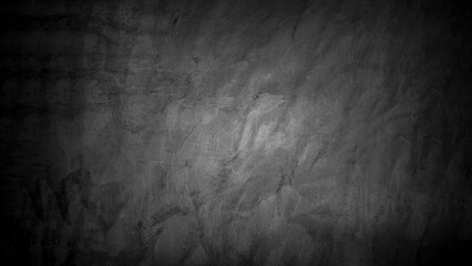Old wall texture cement dark black gray panorama background abstract grey color design are light with white gradient background.