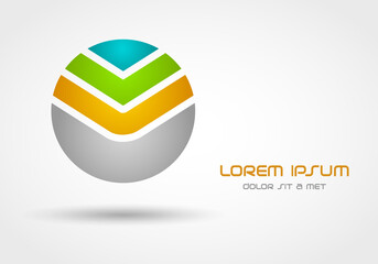 Corporate logo design template, Flat style, Vector Eps 10