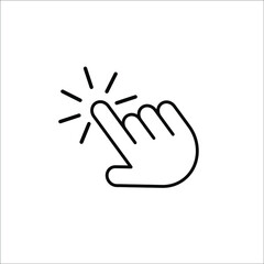 Computer mouse click cursor arrow icons set. Mouse click cursor collection.