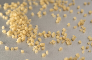 Cous cous macro close up, selective focus