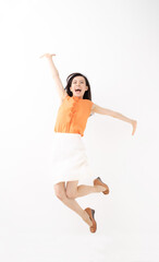 Fototapeta premium ジャンプ・女性