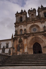 Fototapeta na wymiar Abbey in Alcobaca, Monastery in Portugal.. UNESCO World Heritage Site.