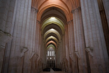 Fototapeta premium Abbey in Alcobaca, Monastery in Portugal.. UNESCO World Heritage Site.
