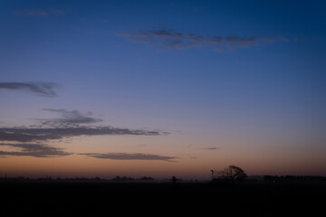 sunset in the clouds