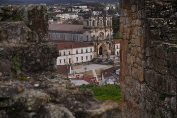 Obraz premium Alcobaca, village with Monastery in Portugal.. UNESCO World Heritage Site.