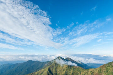 Landscape of the road to the sky