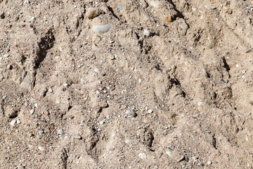 sand with stones