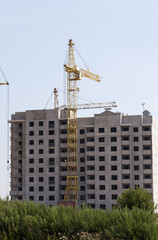 Fototapeta na wymiar construction of a new multi-storey residential building