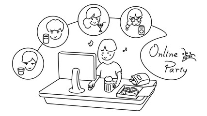 Online drinking party