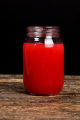 red watermelon natural homemade juice