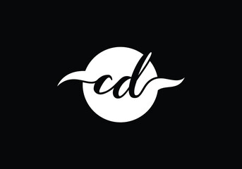 Initial Monogram Letter C D Logo Design Vector Template. Graphic Alphabet Symbol for Corporate Business Identity