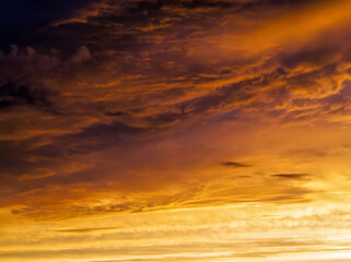 Fototapeta na wymiar sky during sunset