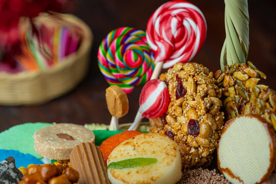 paletas Dulces mexicanos tradicionales variedad colorido fiestas patrias celebraci&oacute;n d&iacute;a de muertos fiesta ofrenda septiembre octubre festejo decoraci&oacute;n artesanal 