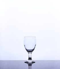empty glassisolated white background