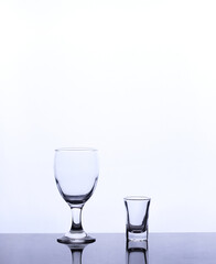 empty glassisolated white background