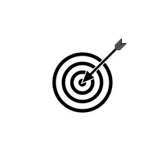 target icon vector symbol isolated illustration white background
