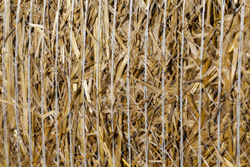 stubble and straw stacks