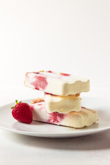 Strawberry Cheesecake Popsicles