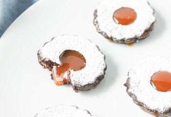 Vegan Chocolate Caramel Sandwich Cookies