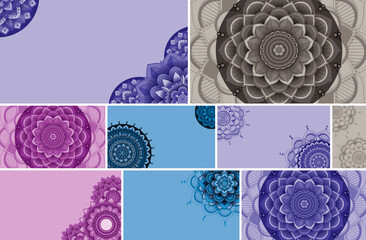 Beautiful colour mandala background