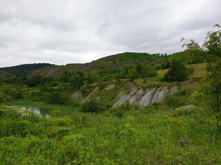 landscape with mountains