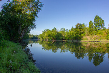 La rivière Otter Creek pour aller à Vergennes, Vermont.