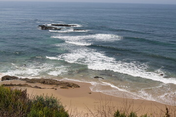 waves on the beach