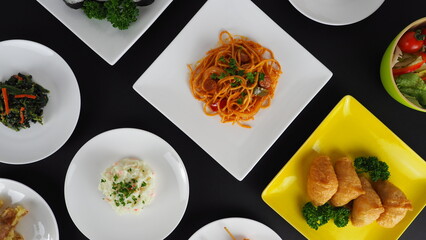 ナポリタンと惣菜