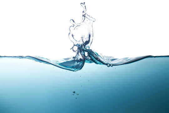  water waves Splashed water wave in clean blue water