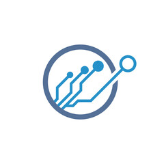 Technology logo illustration