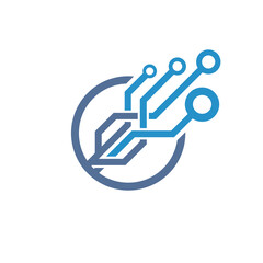 Technology logo illustration