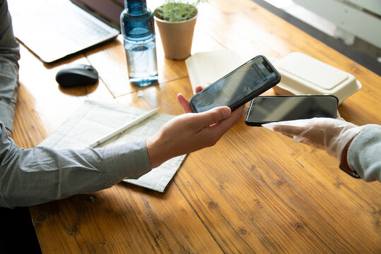 Mature Man Using E-Payment with Smartphone