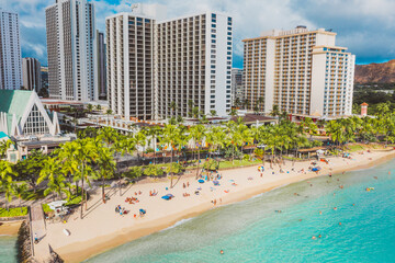 Obraz premium Waikiki Beach, Hawaii