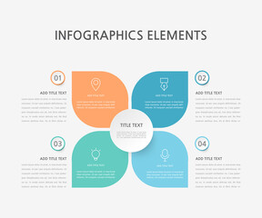 Fototapeta premium Presentation business infographics template. Vector illustration.