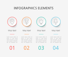 Presentation business infographics template. Vector illustration.