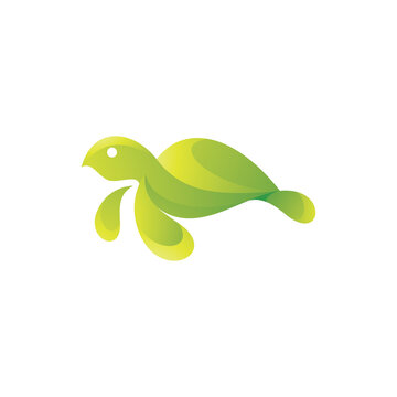 Abstract Turtle Tortoise with Modern Gradient Color Style