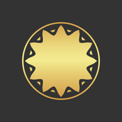 Gold decorative element