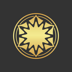 Gold decorative element