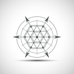 Fototapeta premium Abstract sacred symbol
