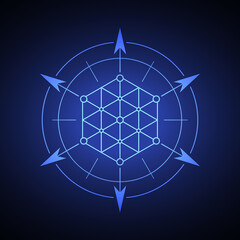 Fototapeta premium Abstract sacred symbol