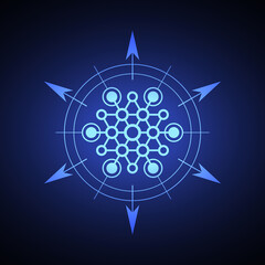 Abstract sacred symbol