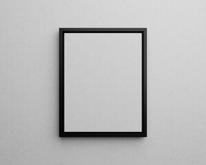 Blank Canvas Art Shadowbox Frame 11:14 Mockup Contemporary Modern Minimalist Empty Wall Copy Space Neutral Pastel White Nude Gold Black