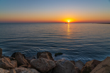 Fototapeta na wymiar Sunrise over the sea landscape