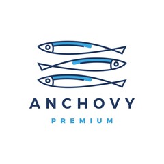 anchovy logo vector icon illustration