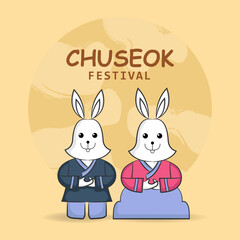 hand draw chuseok festival concept. Vector illustration