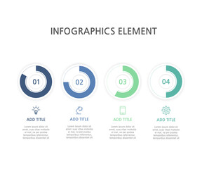 Presentation business infographics template. Vector illustration.
