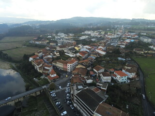 Barcelos,beautiful  city of Portugal. Europe. Aerial Drone Photo